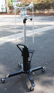 2 Stage Telescopic Hydraulic Transmission Jack 1/2 ton Lift Hoist w/2Way Adapter - Foto 1 di 7