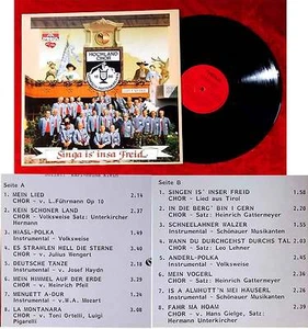 LP Hochland Chor 1886 Garmisch Partenkirchen: Singa is´ insa Freid (Tyrolis) A - Picture 1 of 1