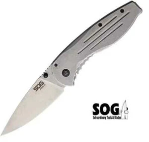 SOG AEGIS FLK Folding Knife Stainless 8CR13MOV Blade EDC NEW NIB - Picture 1 of 3