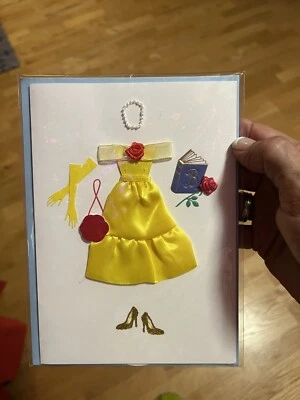 Papersong Disney Belle Blank Card  - Image 1 of 2