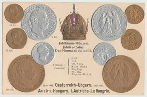 ÖSTERREICH - UNGARN GEPRÄGTE JUBILÄUMSMÜNZEN 1907 mit FRANZ JOSEPH I KAISERKRONE - Bild 1 von 3