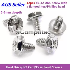 # 6-32 UNC Screw with Flanged hex Phillips Pan Head for HDD Motherboard PSU Mult - Picture 1 of 8