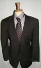 Mens Canali Blazer Size 48 R 100 Wool Made In Italy Charcoal Striped 310