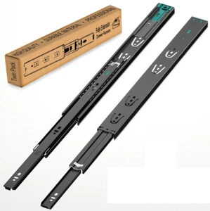 10-24'' Soft Close/Push to Open Pair Fully Extension Drawer Slide Runner HD - Picture 1 of 5