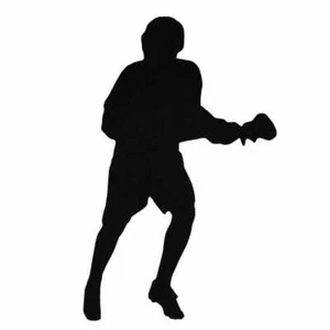 A&R Lacrosse Player Silhouette Magnet & Decal! 2 in 1 bumper sticker LAX decals - Picture 1 of 4