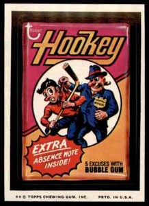 1975 Topps Hookey Bubble gum Wacky Packs