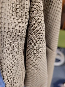 Edler Webstoff strukturiert in beige grau mit 155 cm br. x 75 cm Rock - Bild 1 von 5