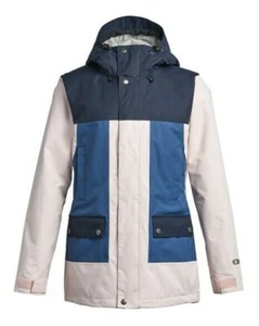 Snowboard Ski Jacket Women's Medium Navy Blush Airblaster Heartbreaker Jacket - Picture 1 of 2