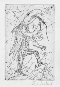 FISCHFRESSER corte en línea de color original de Albrecht von Bodecker - Imagen 1 de 1