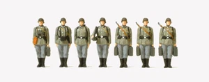 Preiser 72536 Granatwerfertrupp angetreten, 7 unbemalte Figuren, 1:72 - Picture 1 of 1