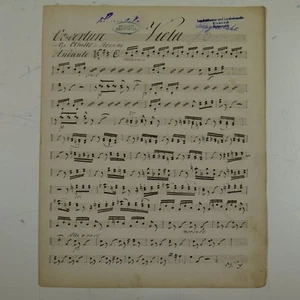 ROSSINI OTHELLO OVERTURE viola part , antique music manuscript - Picture 1 of 1