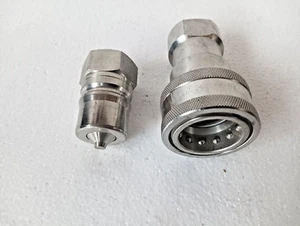 PARKER SSH8-62 & SSH8-63. STAINLESS STEEL MALE-FEMALE COUPLER SET NEW # 3 - Picture 1 of 10