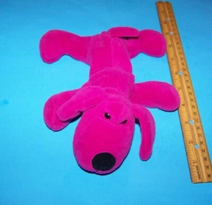  Peluche Creations Beanie / Peluche Vintage 1995 Fucsia Dog Beanie (Bloodhound) - Foto 1 di 3