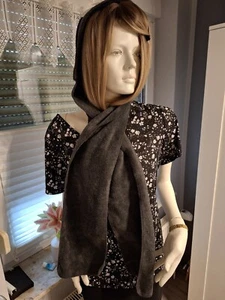 Kapuzen-Schal Mützenschal Fleeceschal Anti-Pilling Fleece Grau (673) - Bild 1 von 13