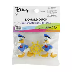 Dress It Up Buttons Disney Donald Duck Novelty Buttons - Picture 1 of 1