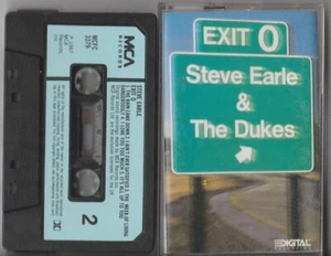 Steve Earle & The Dukes 'Exit 0' Cassette Album (1987) - Picture 1 of 2