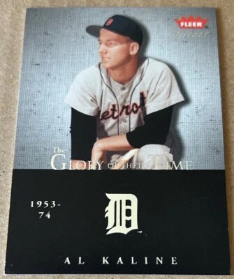 AL KALINE 2004 FLEER GREATS Glory Of Their Time Ser#0645/1955 NM-MT Cond - Image 1 of 2