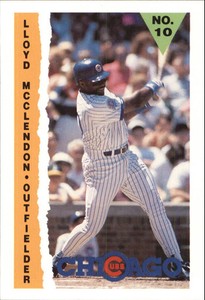 1990 Cubs Marathon #14 Lloyd McClendon OVERSIZED