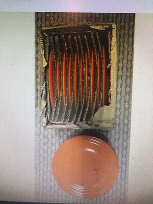 new Set of 10 Rachael Ray Double Ridge Orange Dinner Plates In Original Box - Image 1 of 3