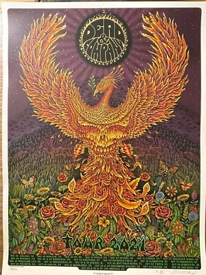 Grateful Dead & Company 2021 EMEK poster Summer Tour S/N Artist Edition of 250 - Image 1 of 4
