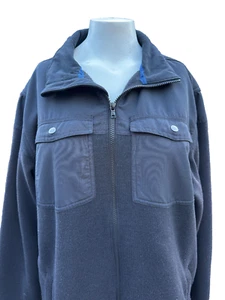 Columbia Hombres Chaqueta de Vellón L Gris Carbón Abrigo Punto Terpin Suéter Cremallera Completa - Imagen 1 de 17