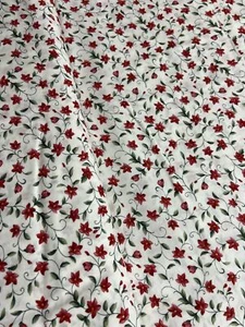 Small flowers on white - heirloom designs COTTON WOVEN FABRIC - Picture 1 of 1