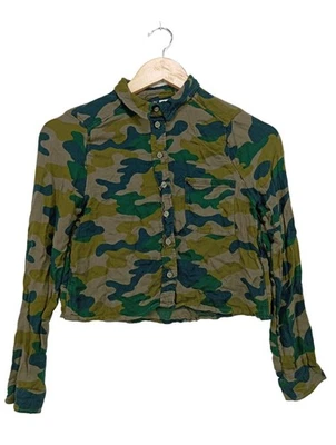 H&M DIVIDED Blouse-chemisier Dames Blouse T EU 32 brun-bleu-kaki - Photo 1/4