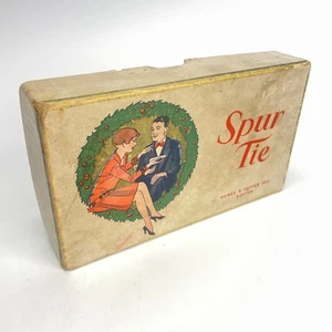Vintage Spur Bow Tie Empty Box Hewes & Potter Inc., Boston, Very Good Condition - Picture 1 of 7