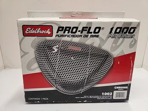 Edelbrock 1002 Pro-Flo Chrome Reusable Air Cleaner / Filter (CHA) - Bild 1 von 7