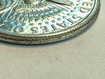 1966 Kennedy Half Dollar ERROR- COLLAR SLIPPAGE - Image 1 of 4