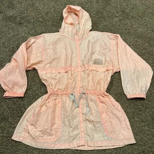 Vintage Surf Windbreaker Jacket Baja Blue Divers Pro 4000 Peach Rare B28 - Picture 1 of 7