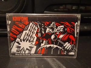 KMFDM What Do You Know Deutschland? Wax Trax 1991 Cassette Red Tested Metal - Picture 1 of 5
