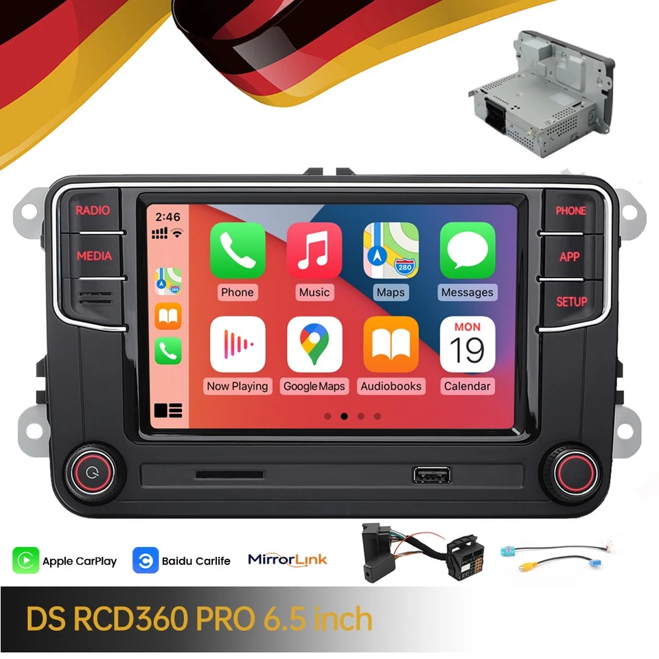 Für After 2010 VW Golf Passat DS RCD360 RCD330 German Autoradio Stereo Carplay - Bild 1 von 4