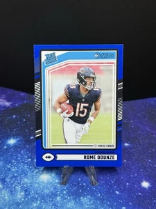 2024 Panini Donruss - Rated Rookie Roma Odunze #309 Blu Prova di Stampa (RC) - Foto 1 di 2
