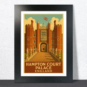 Hampton Court Palace Travel Poster - Picture 1 of 7