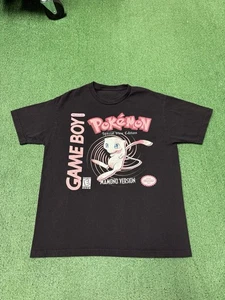 Pokemon Special Mew Version Game Boy Shirt Herren Größe Large schwarz Cartoon Vintage - Bild 1 von 8