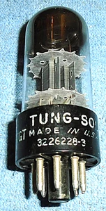 1 Tung-Sol 6SL7GT Vakuumröhre 1962 HOHE FLASCHE Doppeltriode für Audioverstärker - Bild 1 von 2