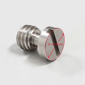 Tornillo para cámara de acero inoxidable de 3/8" para montaje en trípode placa de liberación rápida cabeza esférica - Imagen 1 de 3