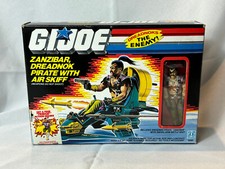 1987 Hasbro Inc GI Joe ZANZIBAR DREADNOK PIRATE W AIR SKIFF Factory Sealed Box