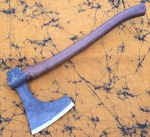 17” Viking Bearded Axe Carbon Steel Hand Forged Heavy Duty Hardwood Handle - Picture 1 of 5