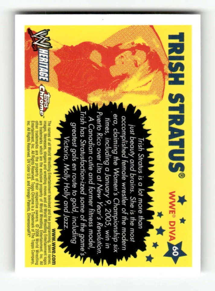 2006 Topps Chrome Heritage 60 Trish Stratus NMMT+ or better BXCP33 - Image 1 of 1