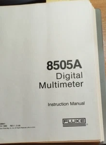 Instruction Manual Fluke 8505A Digital Multimeter - Bild 1 von 5