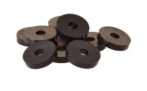 10 x Unterlegscheibe Gummi 20 x 6 x 4mm, schwarz - Bild 1 von 1