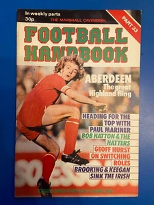 Marshall Cavendish Football Handbook Part 33 Mag 1979 Cover Chris Anderson 226D - Bild 1 von 2