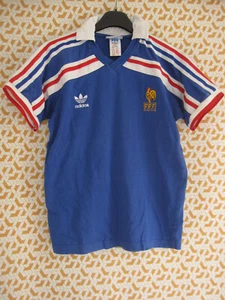 Maillot EQUIPE DE FRANCE 1986 Coton Home Vintage Adidas Jersey Football - S - Imagen 1 de 7