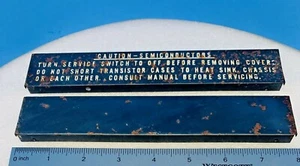 ROCKOLA 45 RPM JUKEBOX AMPLIFIER SOUND OUTPUT TRANSISTOS COVERS - Picture 1 of 5