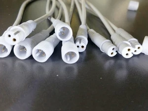 5 Pairs 2-Conductor 2Pin Waterproof Power Cable Set DC Connector Male Female LED - Picture 1 of 11