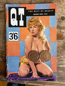 QT magazine Caron Gardiner cover colour centrefold feature 1960s glamour VGC - Picture 1 of 1