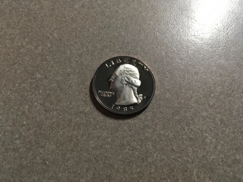 1985 S Washington Quarter Clad 25¢ - Gem Proof #1186s 🇺🇸 Cover