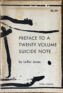 Preface To A Twenty Volume Suicide By LeRoi Jones (1978) - Picture 1 of 3